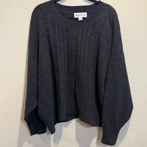 WILDFOX Sweater Cashmere Pullover Gray Medium